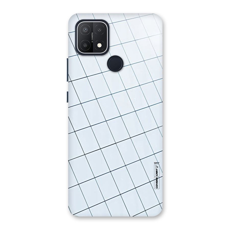 Glass Square Wall Back Case for Oppo A15