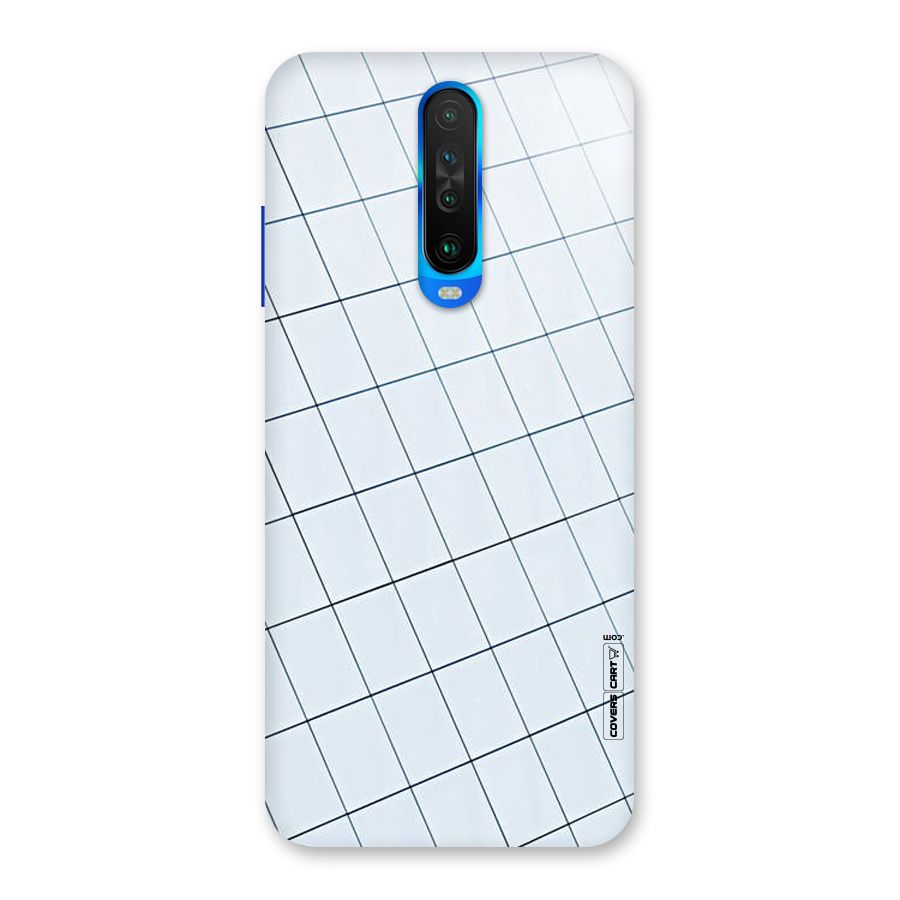 Glass Square Wall Back Case for Poco X2