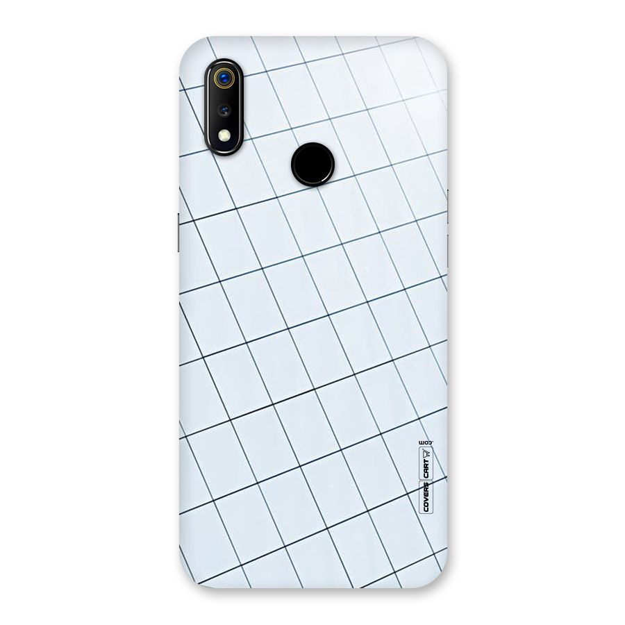Glass Square Wall Back Case for Realme 3