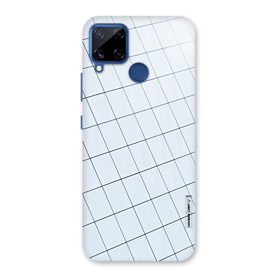 Glass Square Wall Back Case for Realme C15