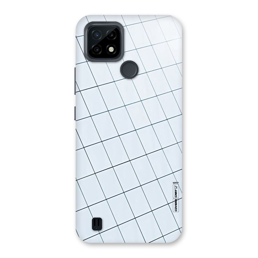Glass Square Wall Back Case for Realme C21