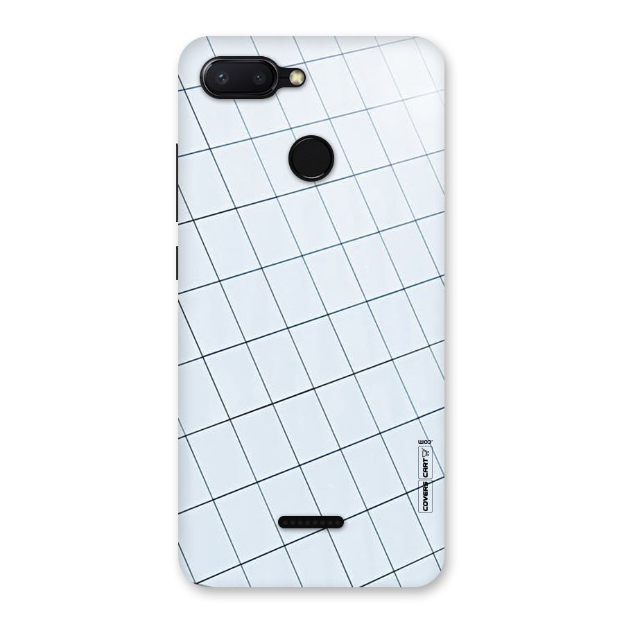Glass Square Wall Back Case for Redmi 6