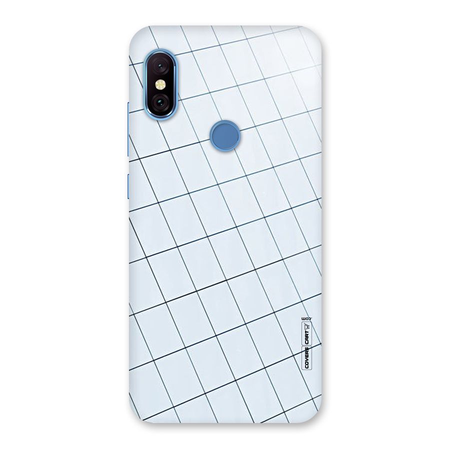 Glass Square Wall Back Case for Redmi Note 6 Pro
