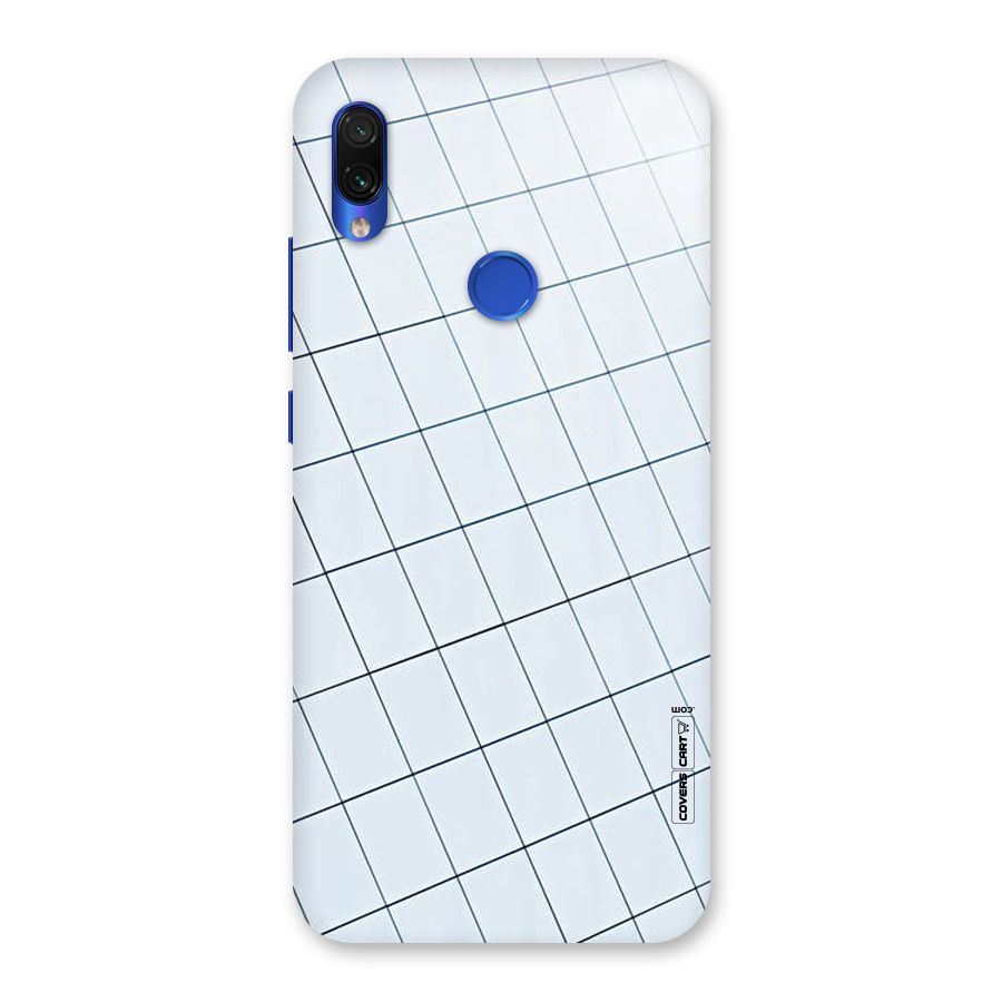 Glass Square Wall Back Case for Redmi Note 7S
