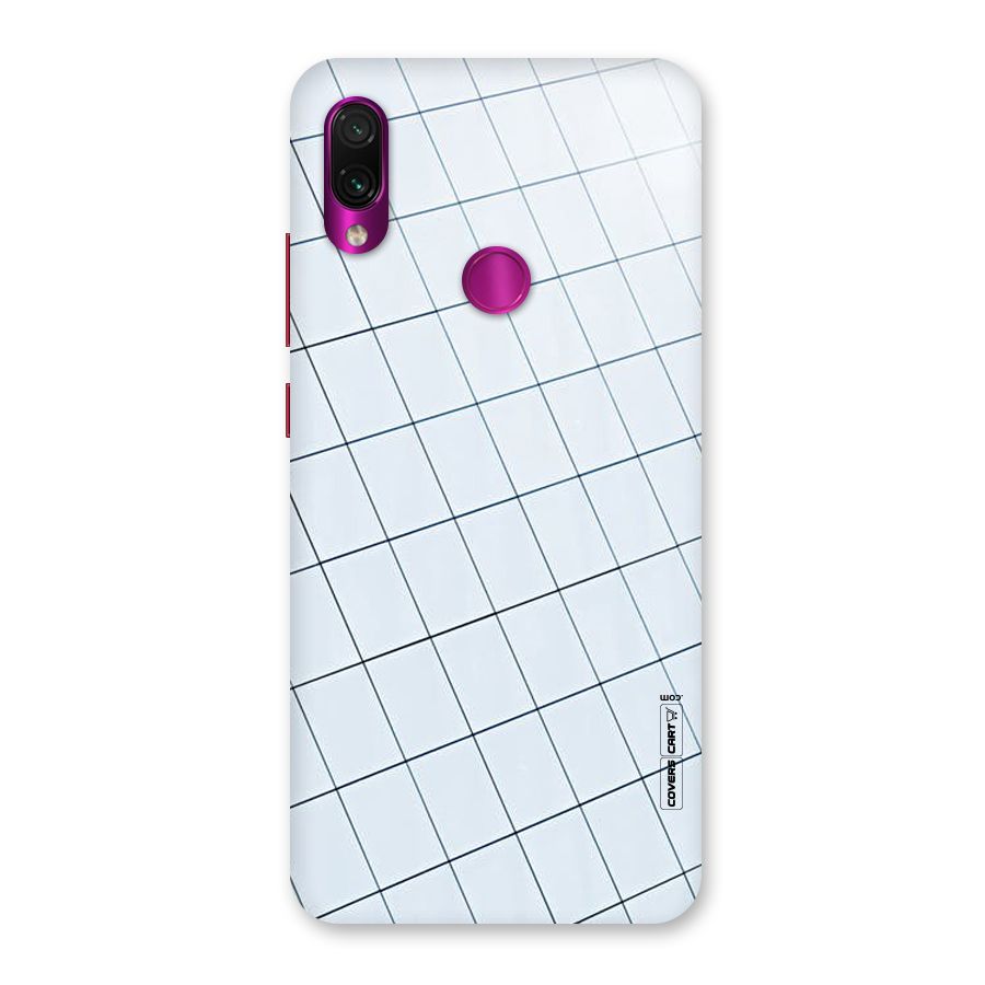 Glass Square Wall Back Case for Redmi Note 7 Pro