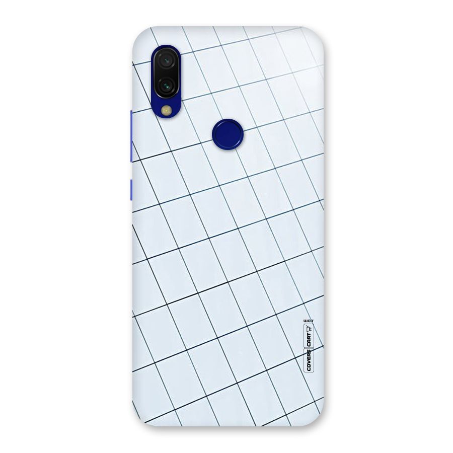 Glass Square Wall Back Case for Redmi Y3