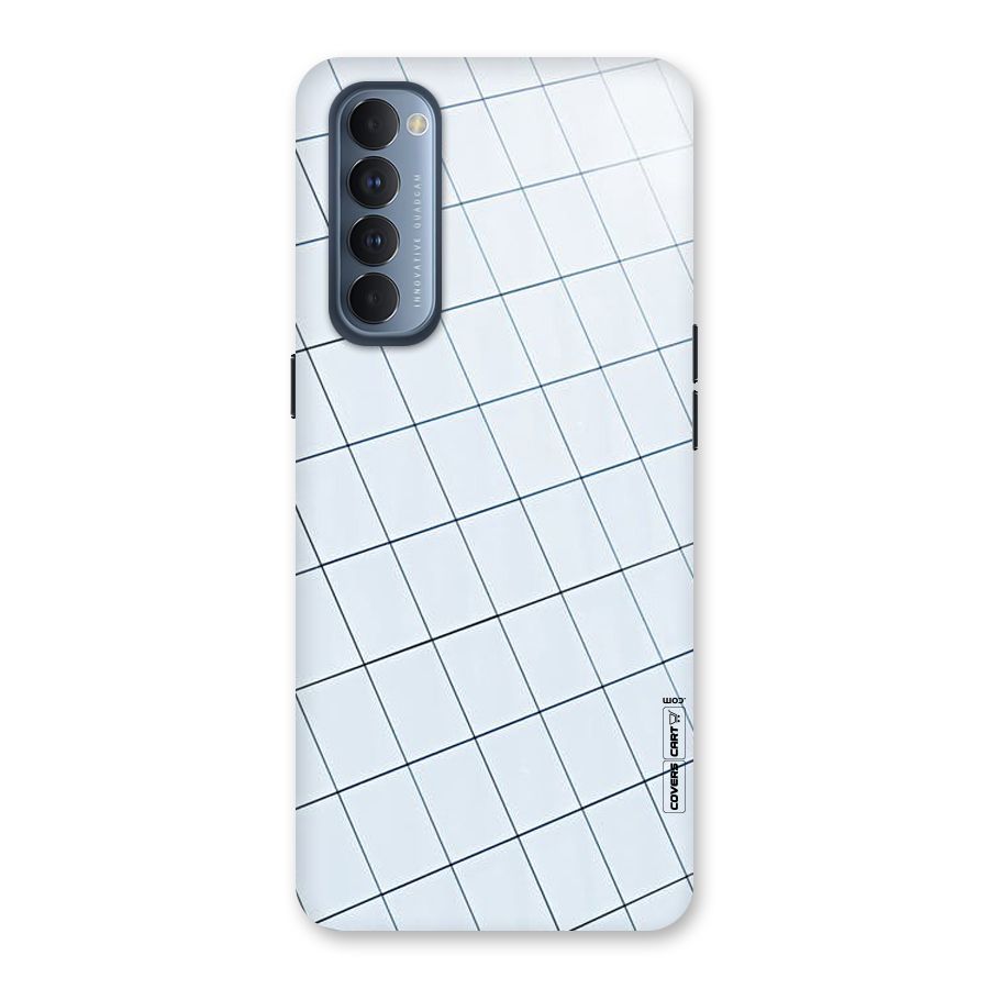 Glass Square Wall Back Case for Reno4 Pro