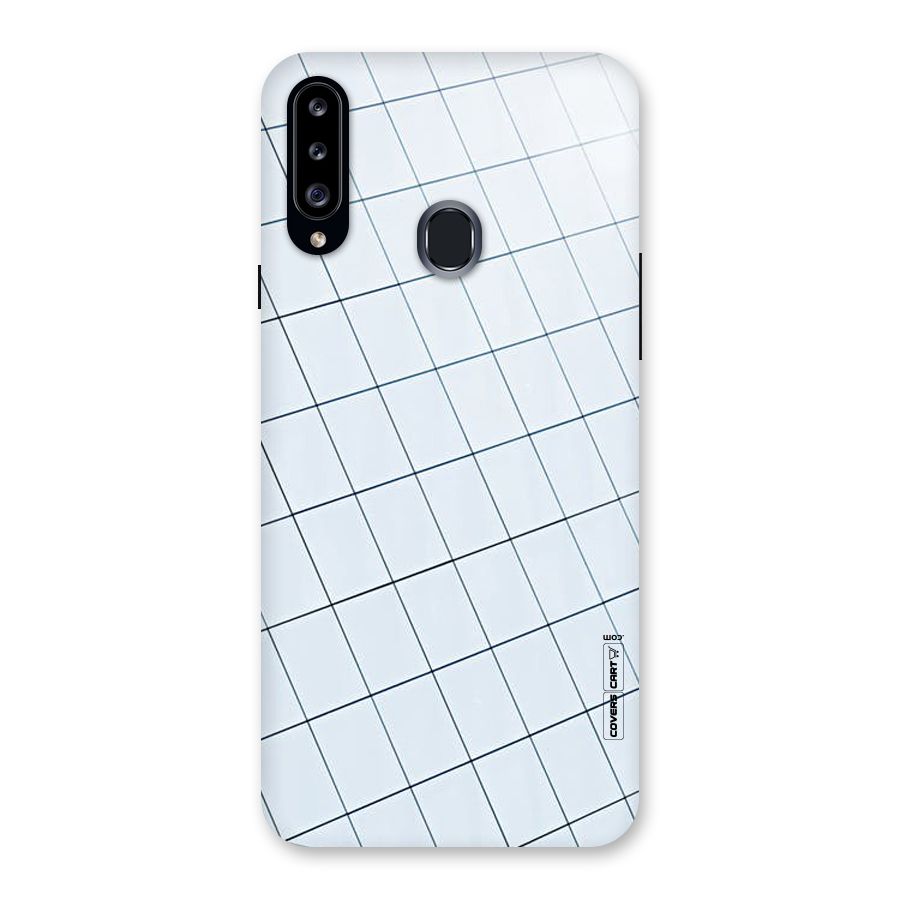 Glass Square Wall Back Case for Samsung Galaxy A20s