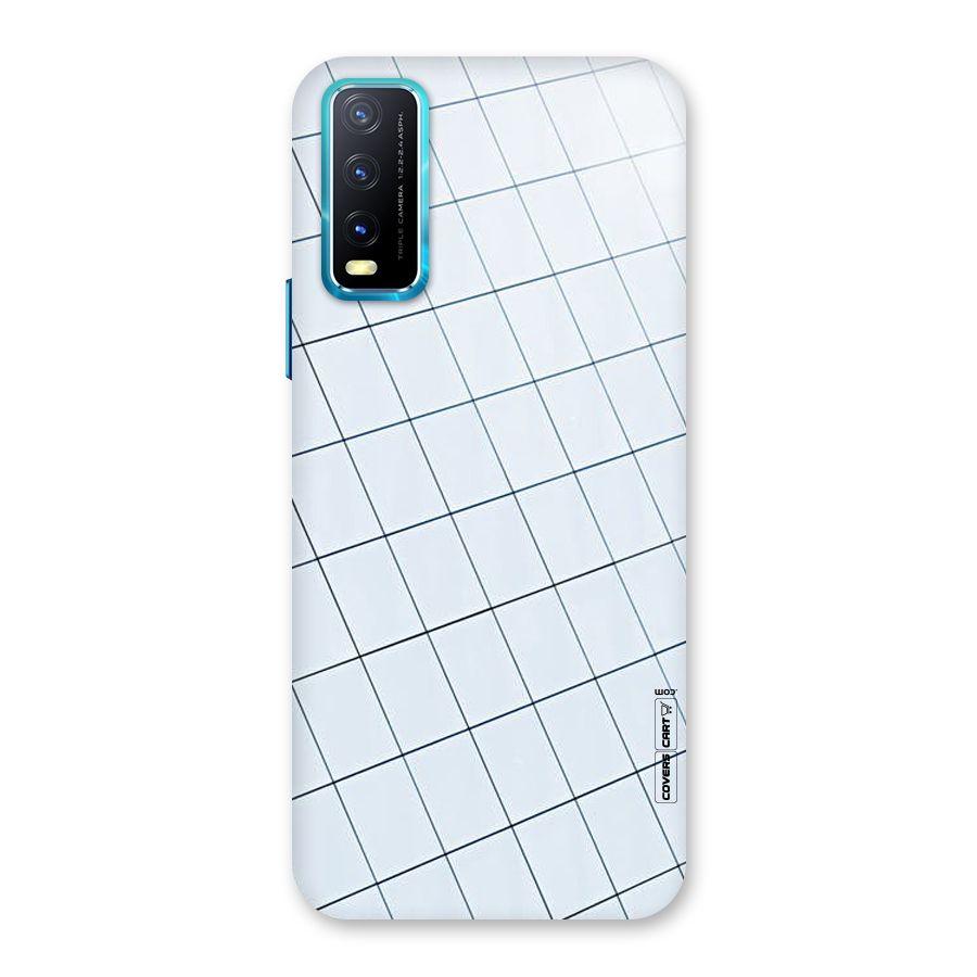 Glass Square Wall Back Case for Vivo Y20G
