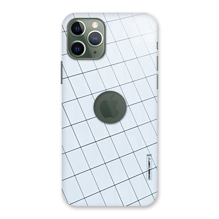 Glass Square Wall Back Case for iPhone 11 Pro Logo  Cut