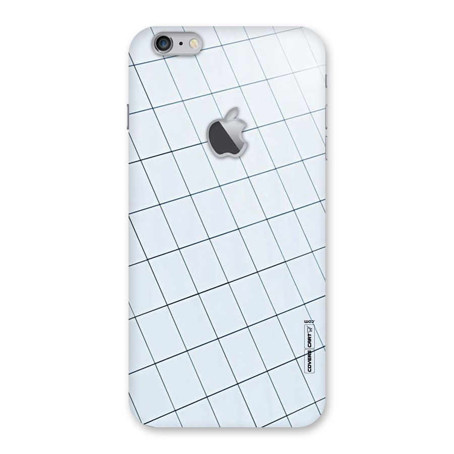 Glass Square Wall Back Case for iPhone 6 Plus 6S Plus Logo Cut