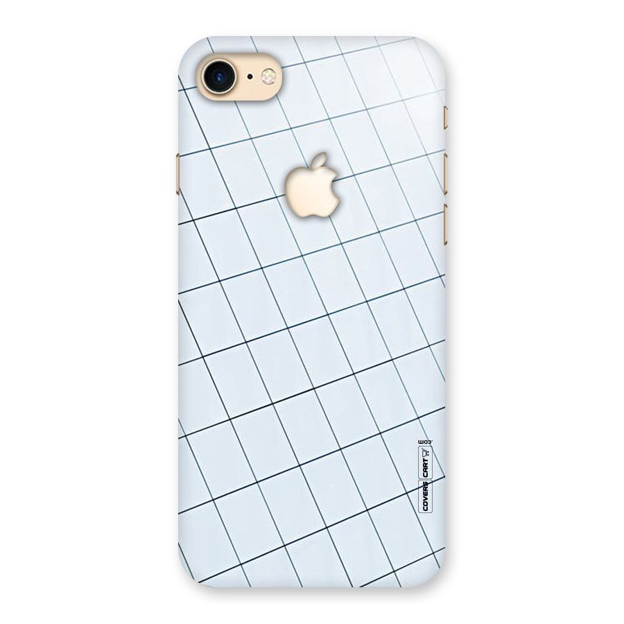Glass Square Wall Back Case for iPhone 7 Apple Cut