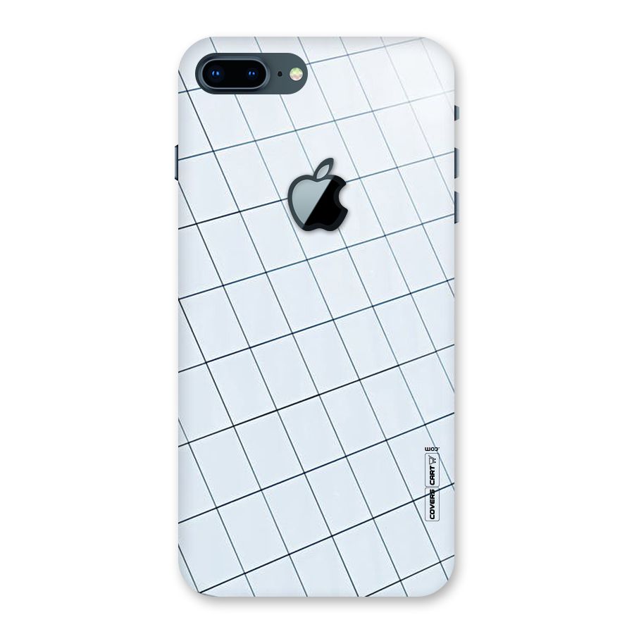 Glass Square Wall Back Case for iPhone 7 Plus Apple Cut