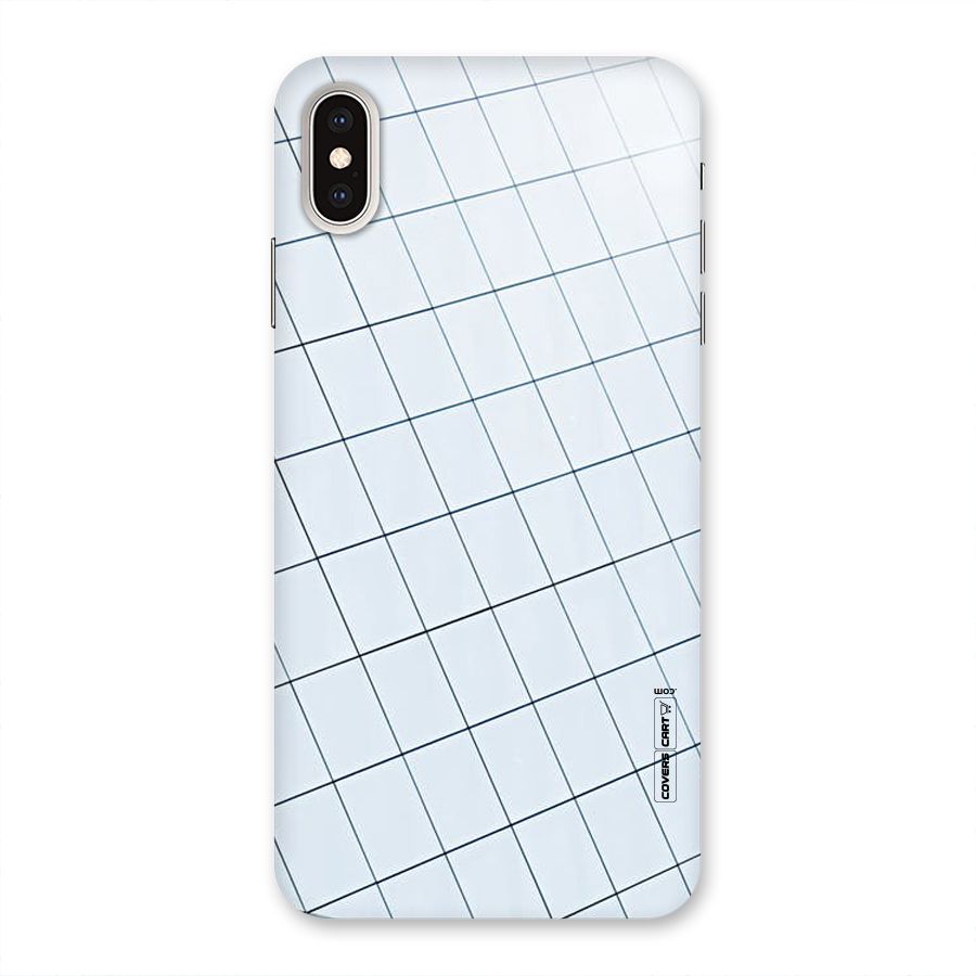 Glass Square Wall Back Case for iPhone XS Max