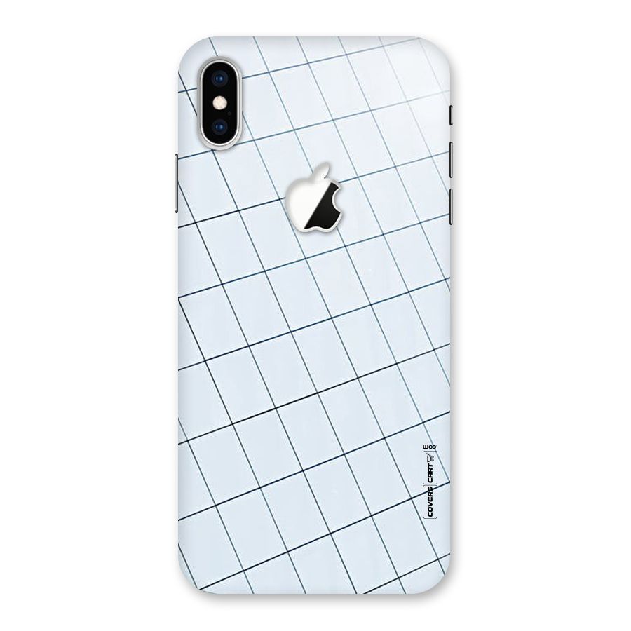 Glass Square Wall Back Case for iPhone XS Max Apple Cut