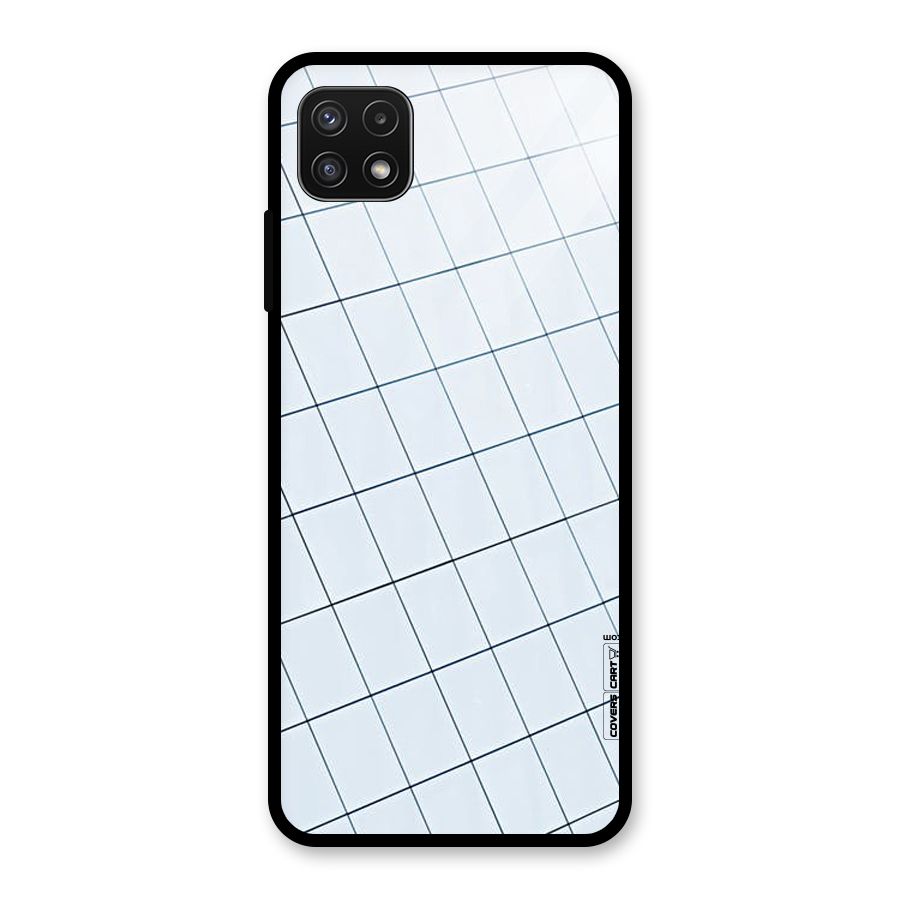 Glass Square Wall Glass Back Case for Galaxy A22 5G