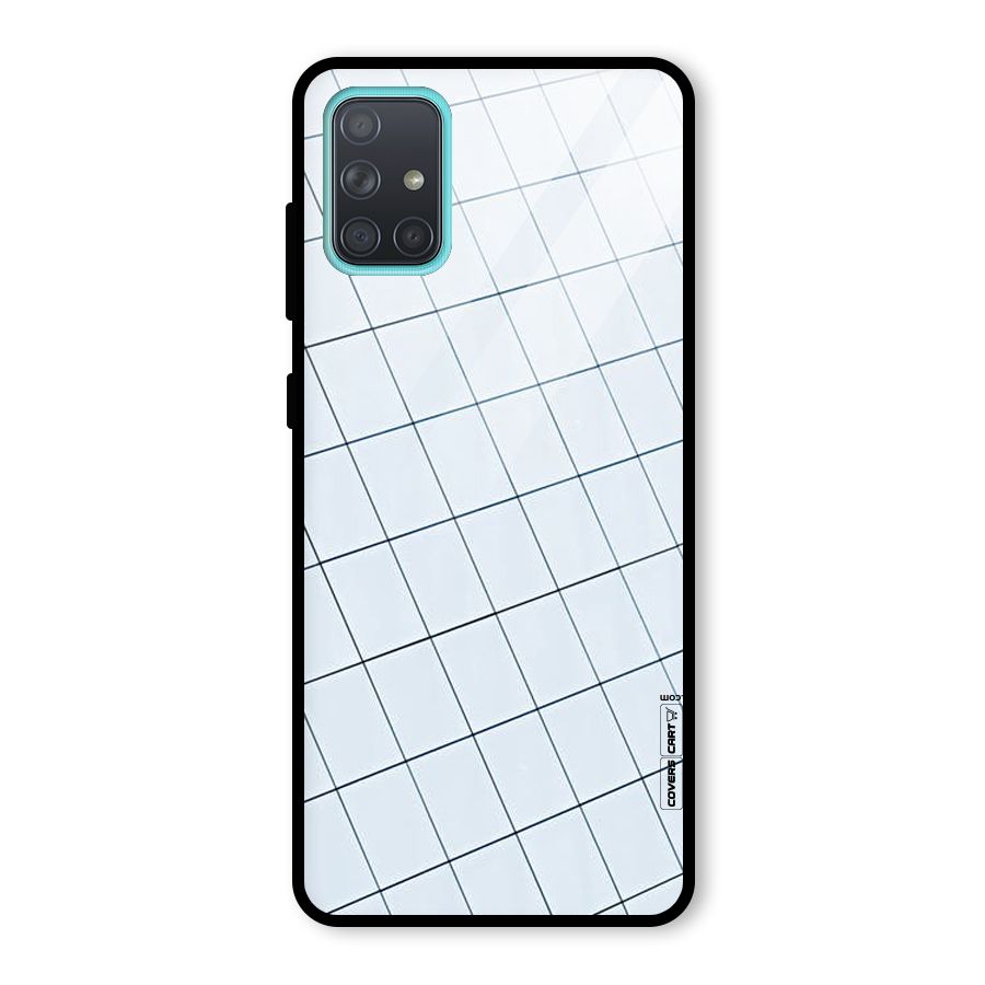 Glass Square Wall Glass Back Case for Galaxy A71