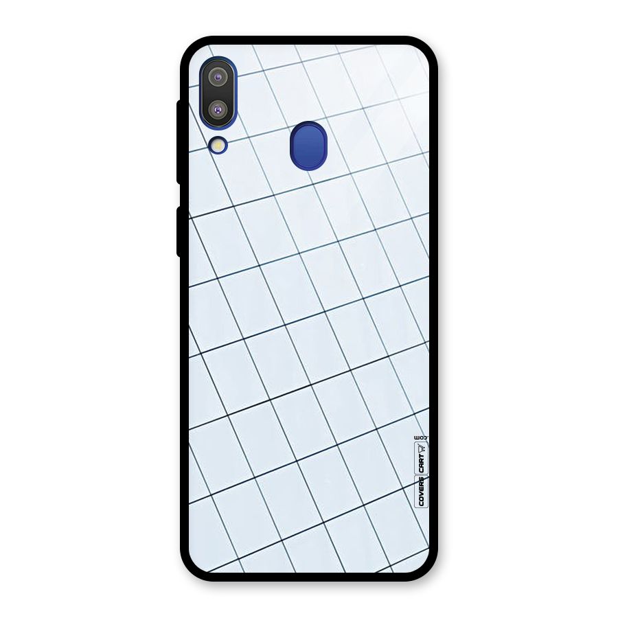 Glass Square Wall Glass Back Case for Galaxy M20