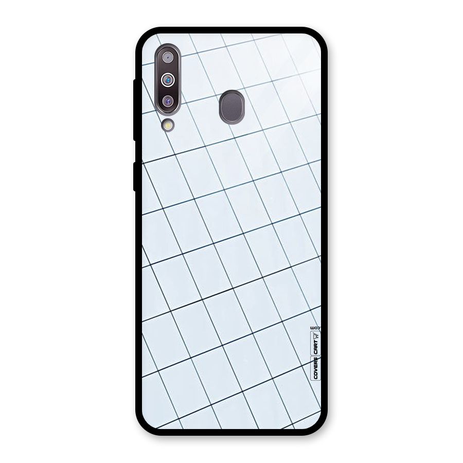 Glass Square Wall Glass Back Case for Galaxy M30