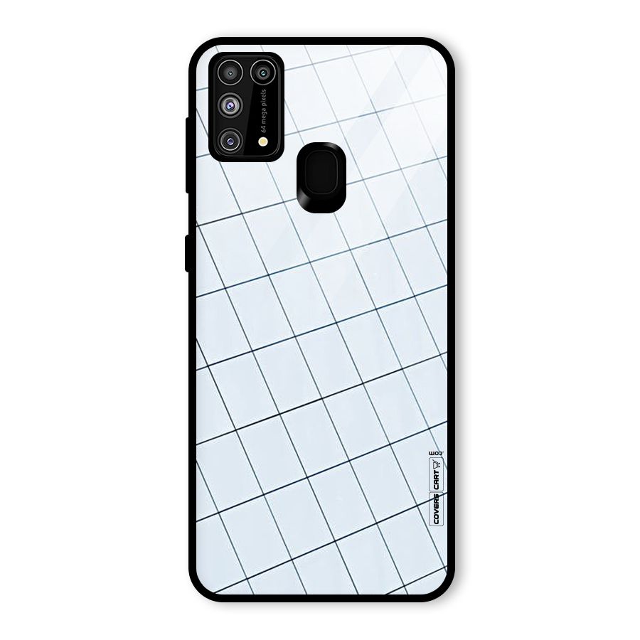 Glass Square Wall Glass Back Case for Galaxy M31