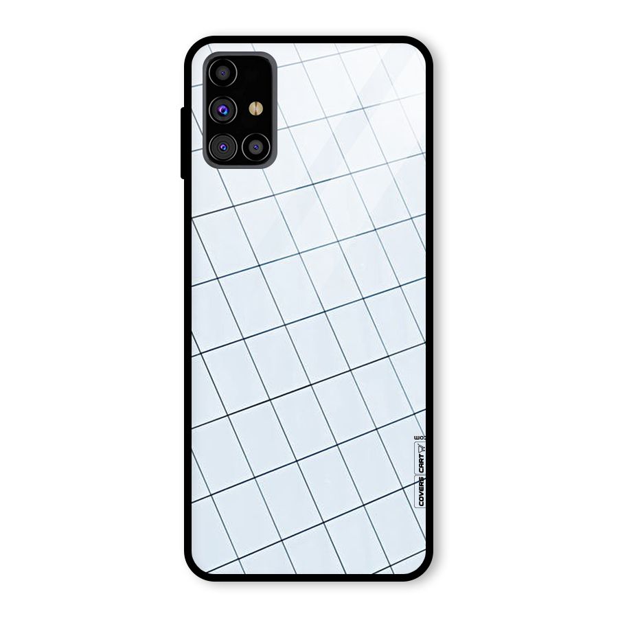 Glass Square Wall Glass Back Case for Galaxy M31s
