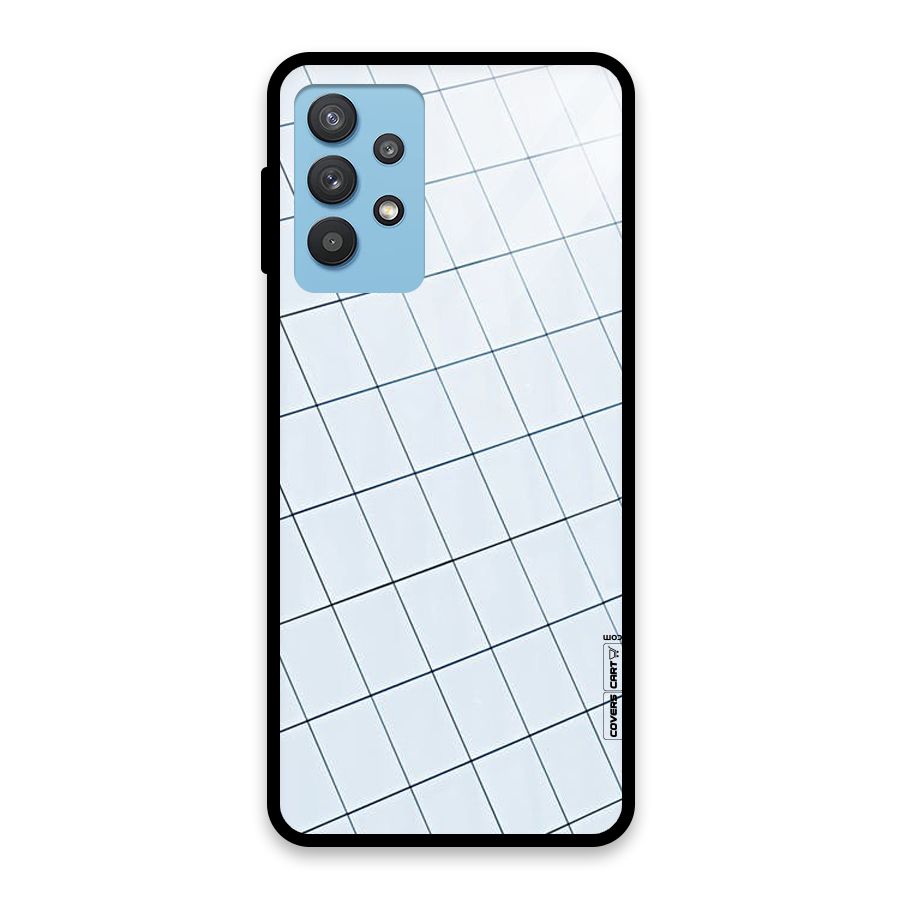 Glass Square Wall Glass Back Case for Galaxy M32 5G