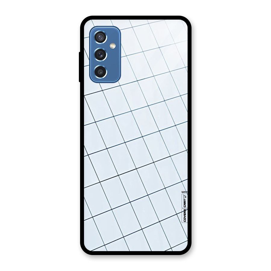 Glass Square Wall Glass Back Case for Galaxy M52 5G
