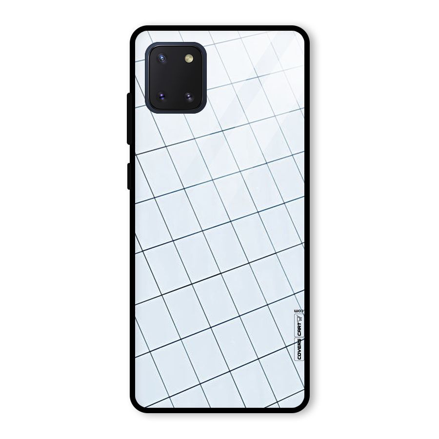 Glass Square Wall Glass Back Case for Galaxy Note 10 Lite
