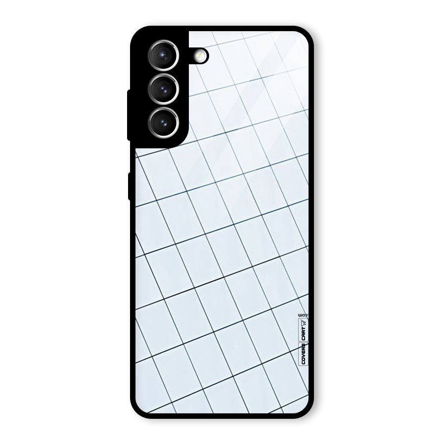 Glass Square Wall Glass Back Case for Galaxy S21 5G