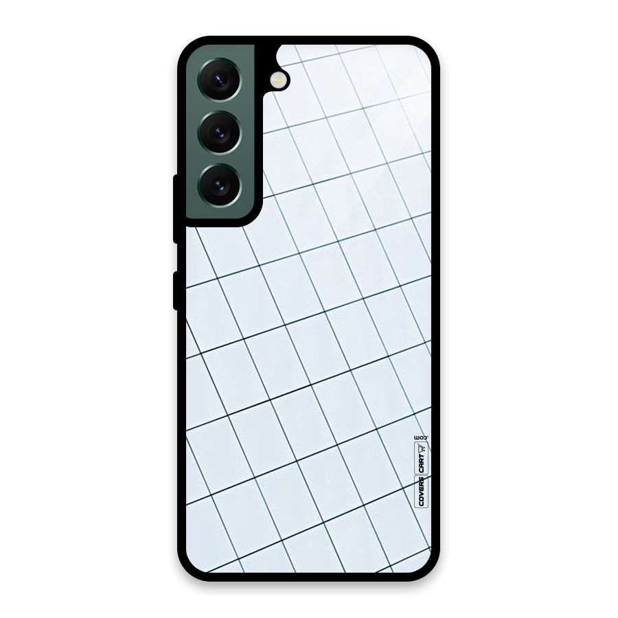 Glass Square Wall Glass Back Case for Galaxy S22 5G