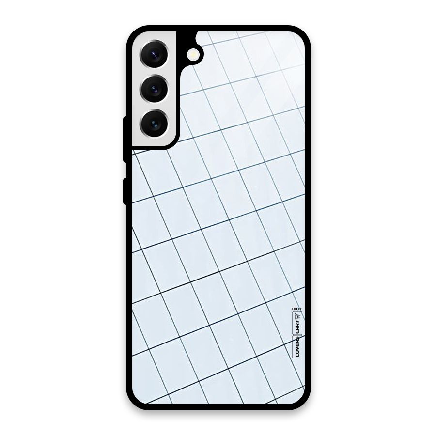Glass Square Wall Glass Back Case for Galaxy S22 Plus 5G