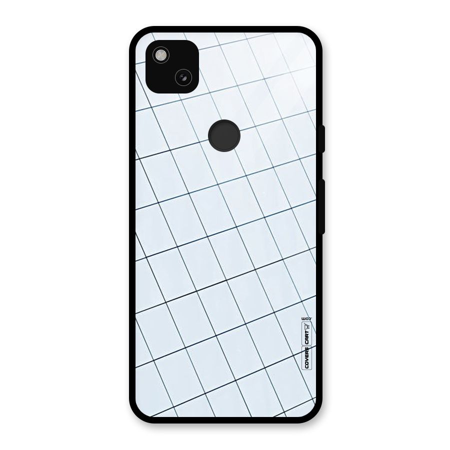 Glass Square Wall Glass Back Case for Google Pixel 4a