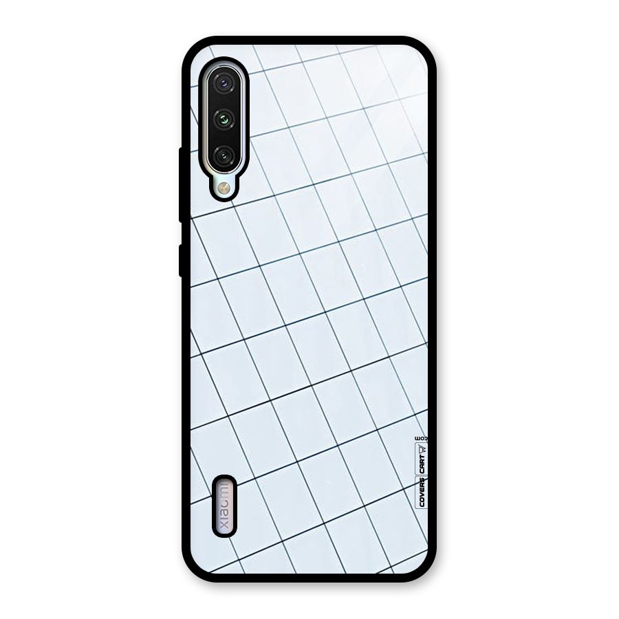 Glass Square Wall Glass Back Case for Mi A3