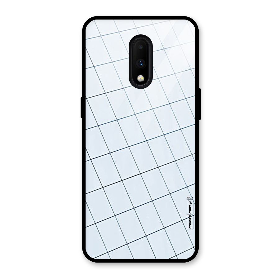 Glass Square Wall Glass Back Case for OnePlus 7
