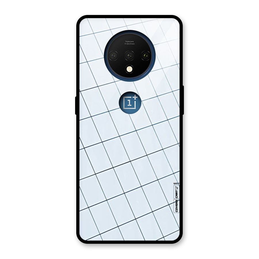 Glass Square Wall Glass Back Case for OnePlus 7T