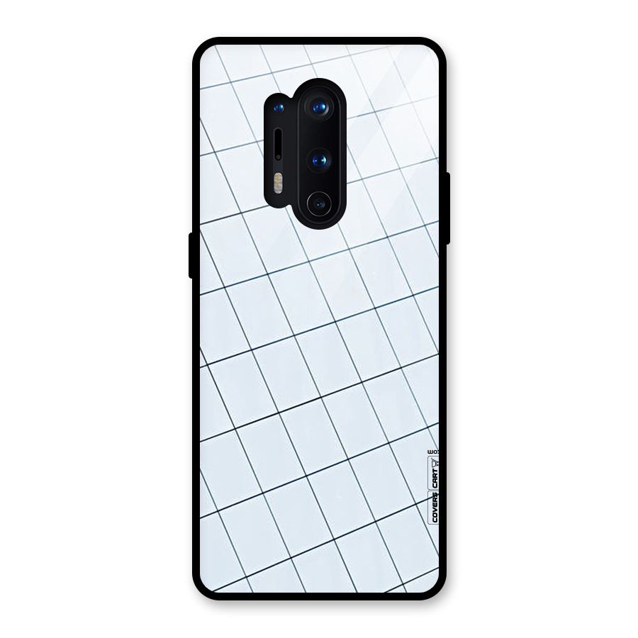 Glass Square Wall Glass Back Case for OnePlus 8 Pro