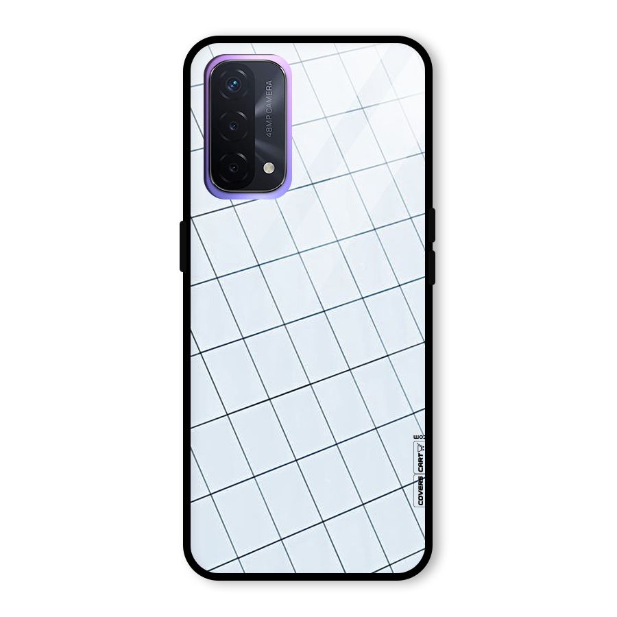 Glass Square Wall Glass Back Case for Oppo A74 5G