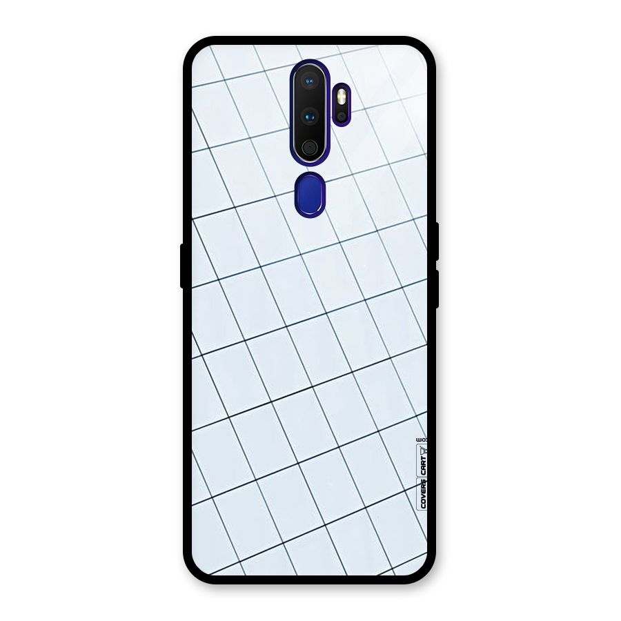 Glass Square Wall Glass Back Case for Oppo A9 (2020)