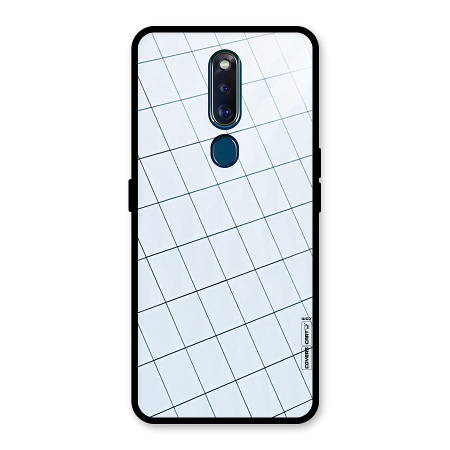Glass Square Wall Glass Back Case for Oppo F11 Pro