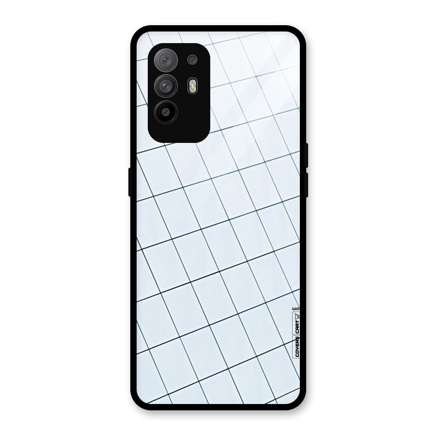 Glass Square Wall Glass Back Case for Oppo F19 Pro Plus 5G