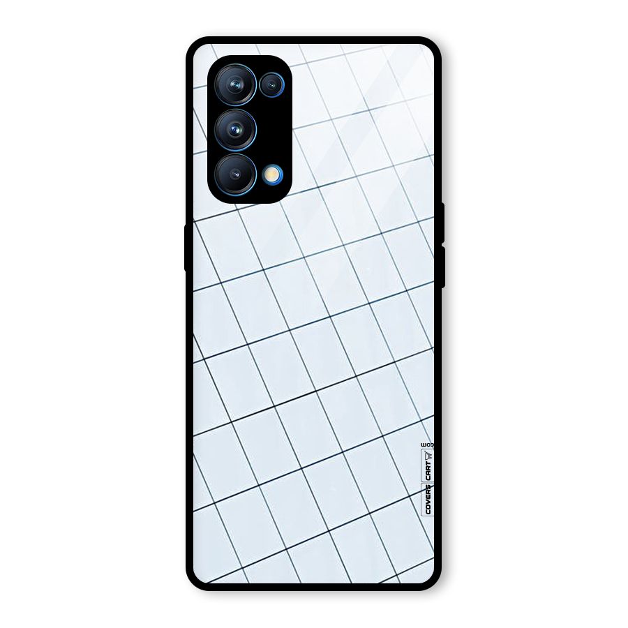 Glass Square Wall Glass Back Case for Oppo Reno5 Pro 5G