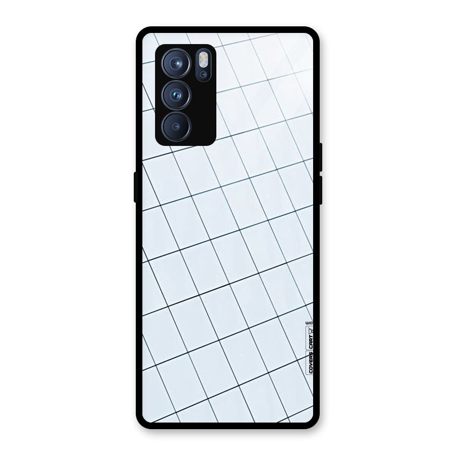 Glass Square Wall Glass Back Case for Oppo Reno6 Pro 5G