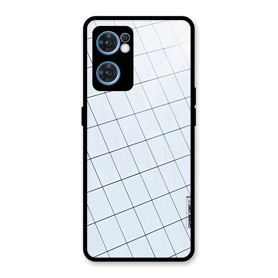 Glass Square Wall Glass Back Case for Oppo Reno7 5G