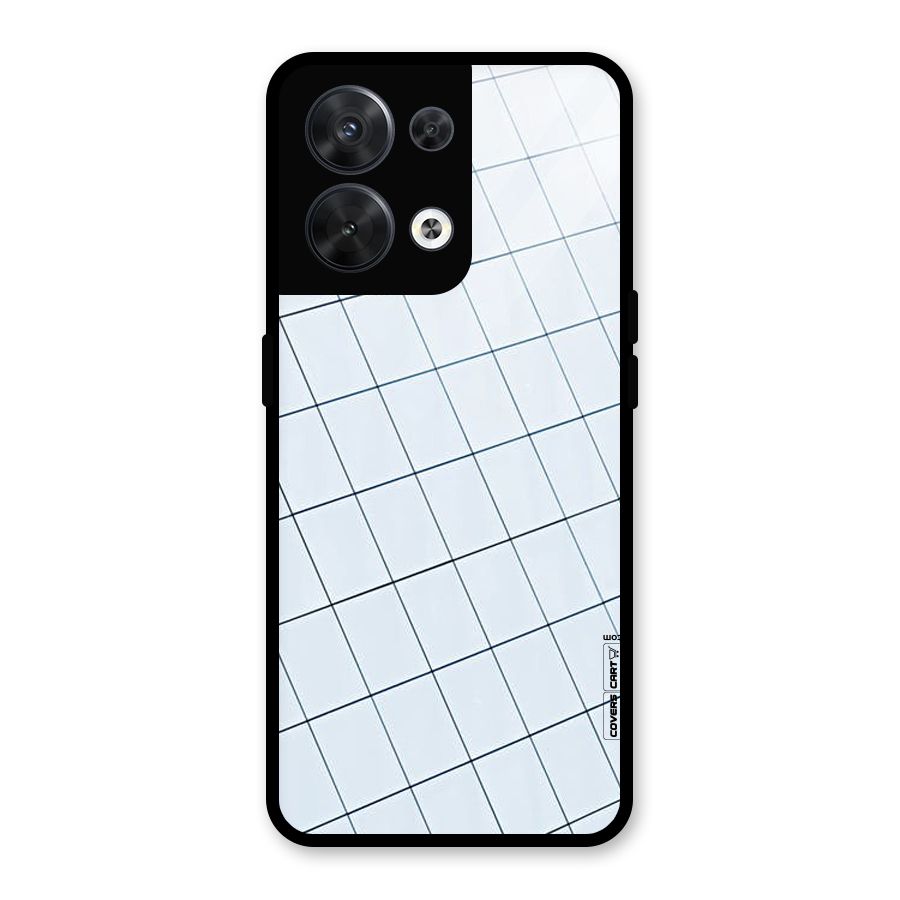 Glass Square Wall Glass Back Case for Oppo Reno8 5G