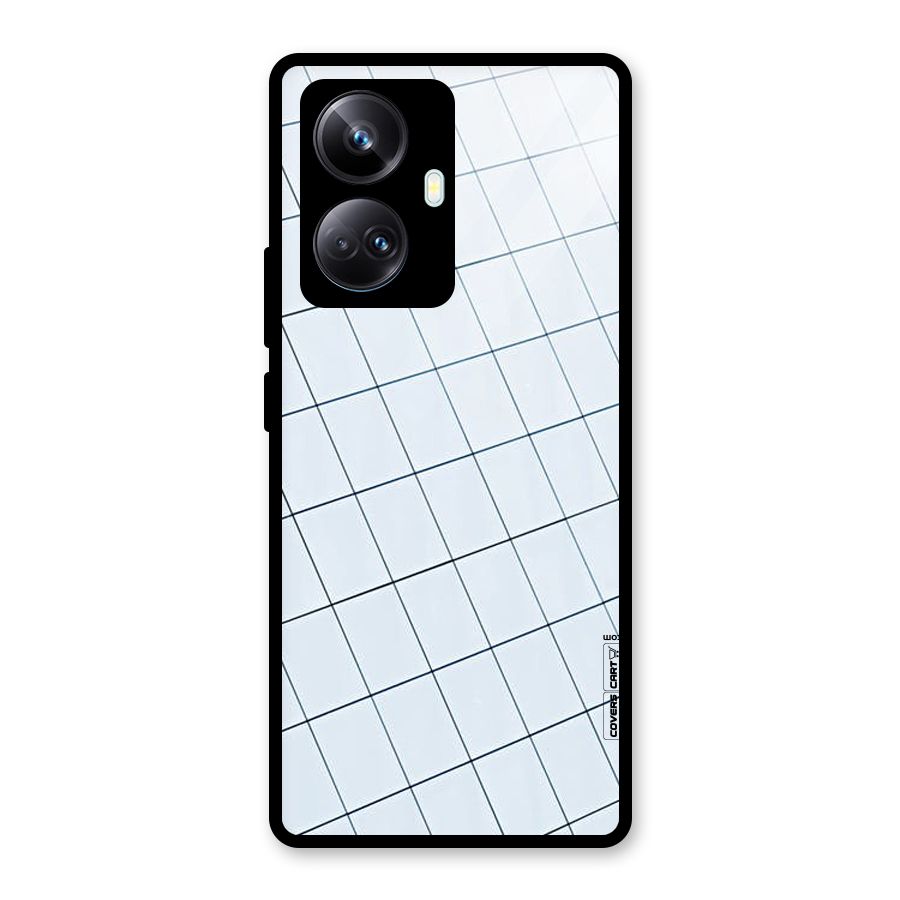 Glass Square Wall Glass Back Case for Realme 10 Pro Plus