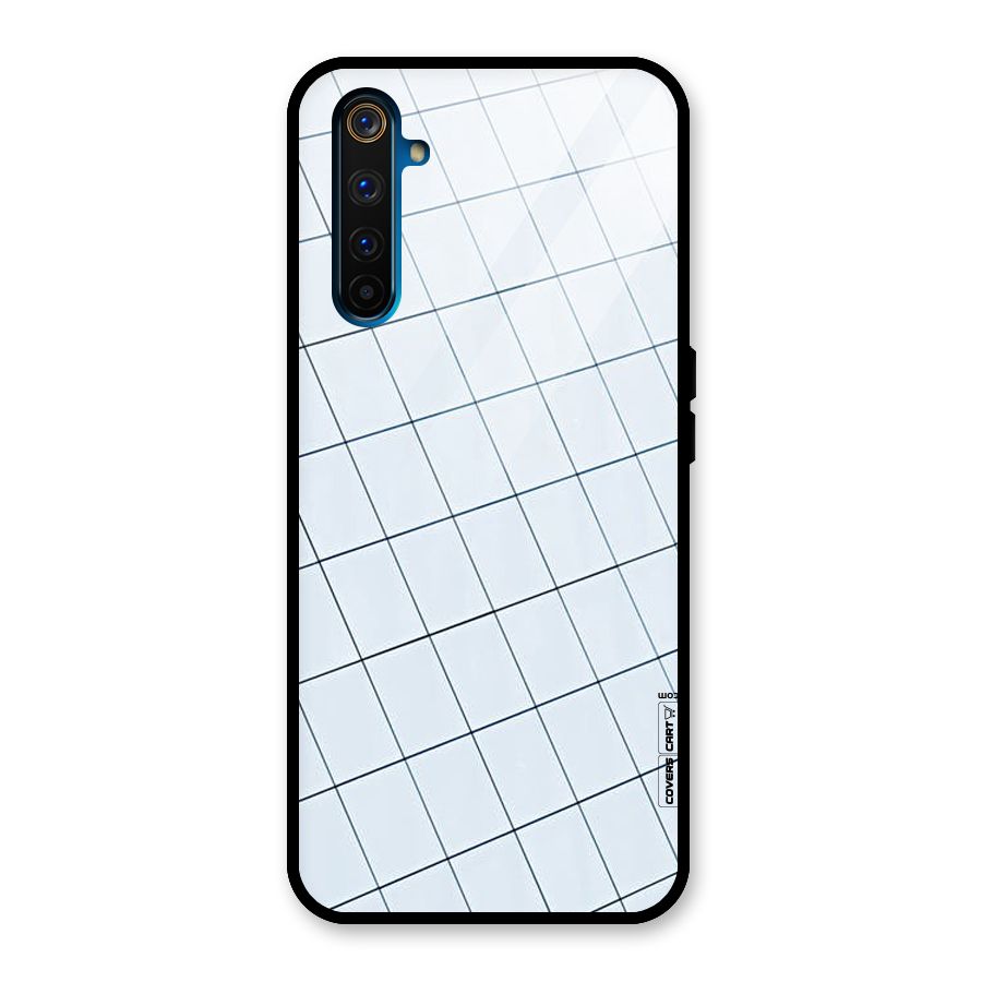 Glass Square Wall Glass Back Case for Realme 6 Pro