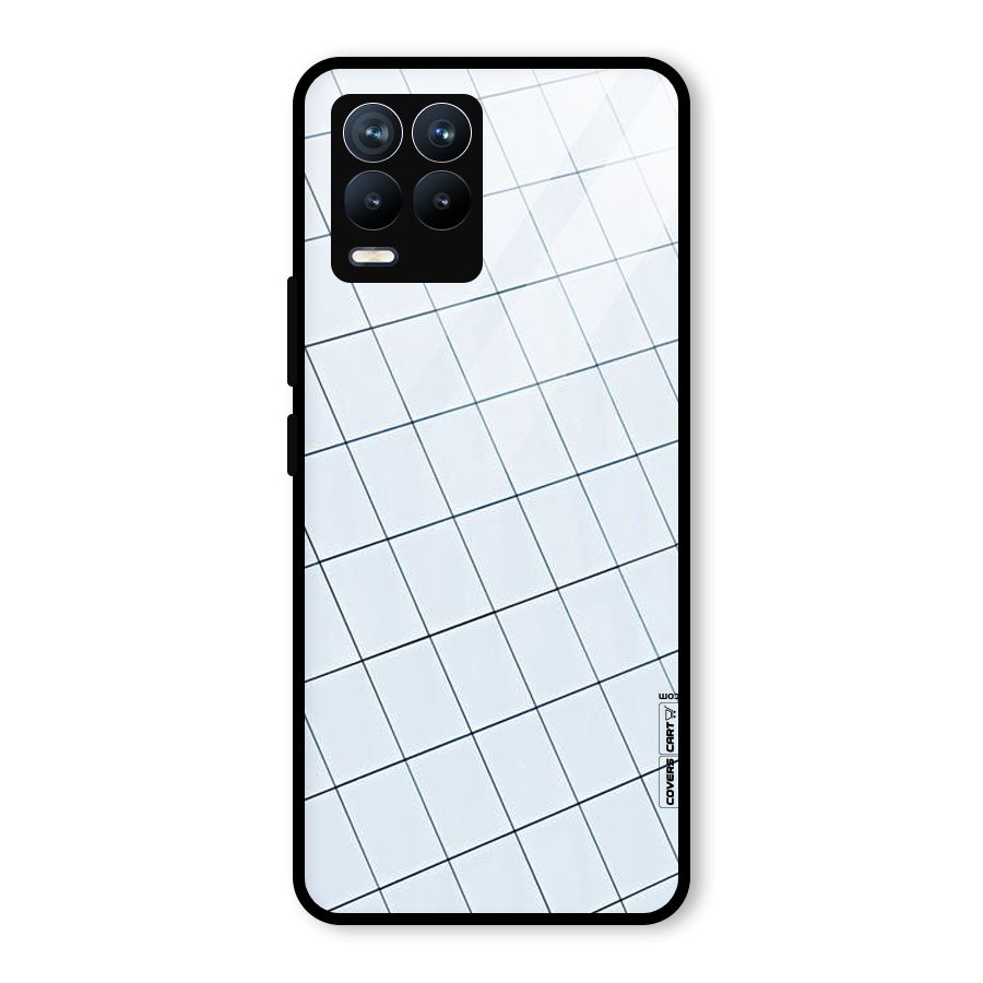 Glass Square Wall Glass Back Case for Realme 8 Pro