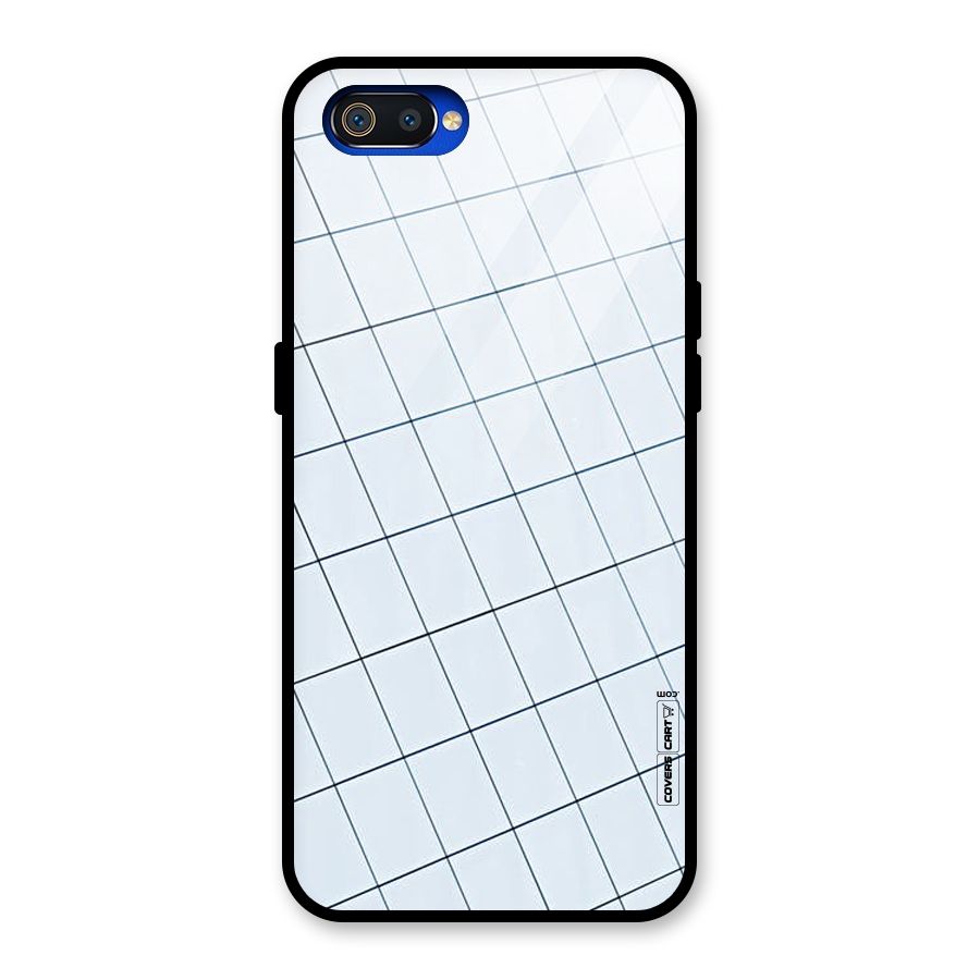 Glass Square Wall Glass Back Case for Realme C2