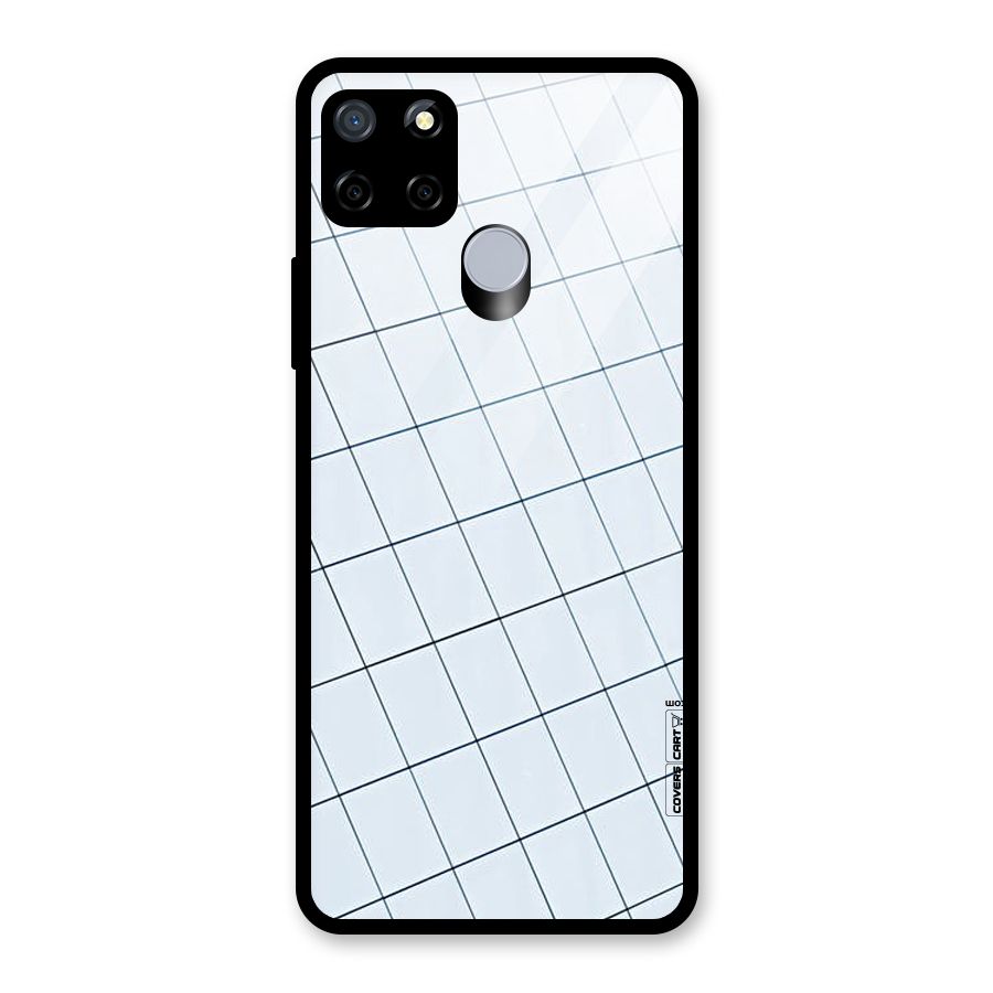 Glass Square Wall Glass Back Case for Realme Narzo 20