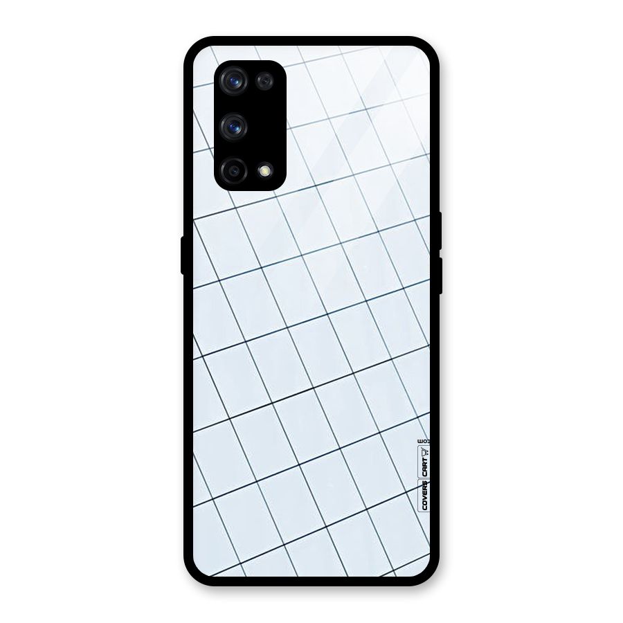 Glass Square Wall Glass Back Case for Realme X7 Pro